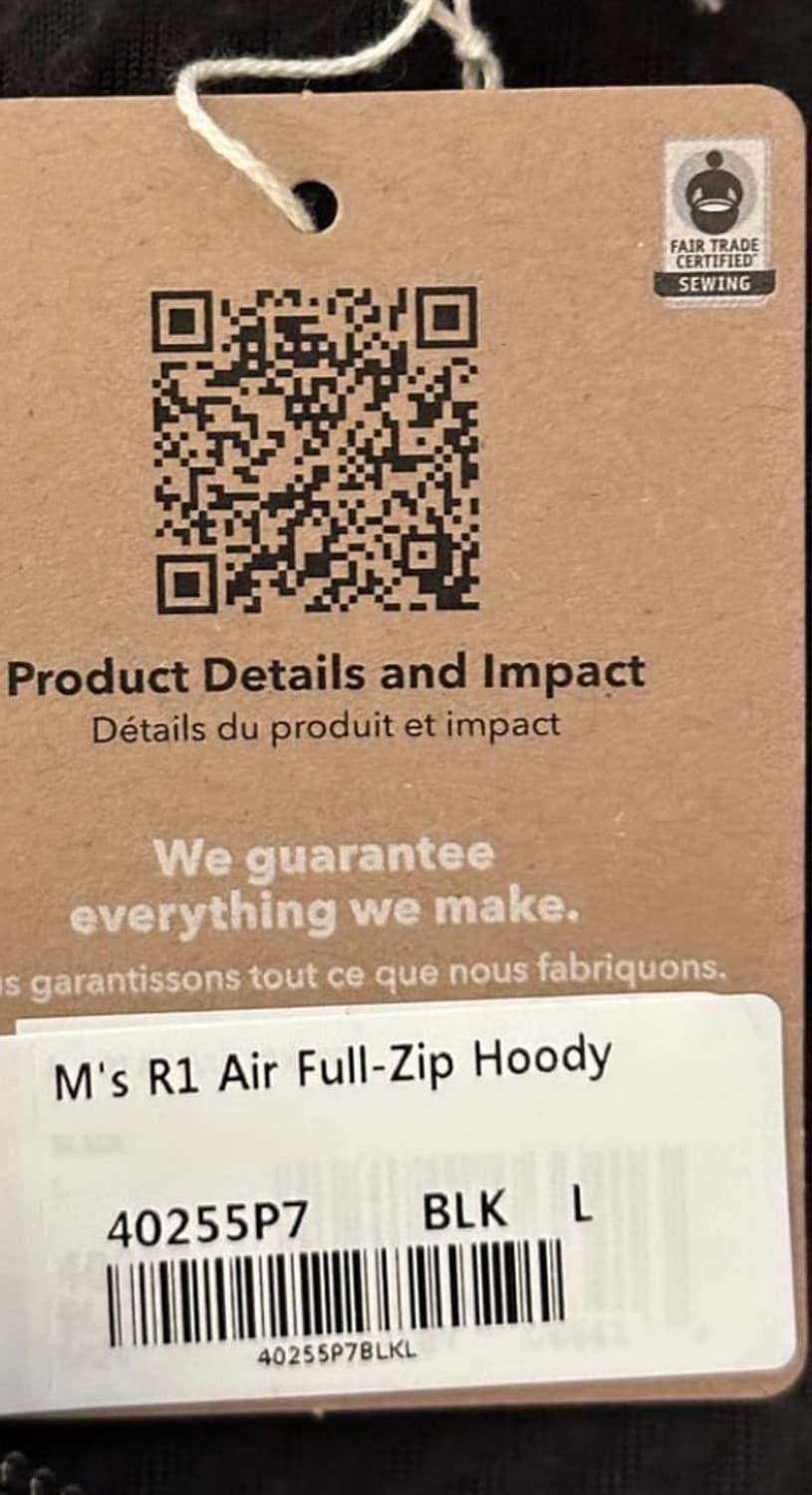 [L] 파타고니아 R1 에어 후디 자켓 미드레이어 등산 등반 트레킹 상품이미지7