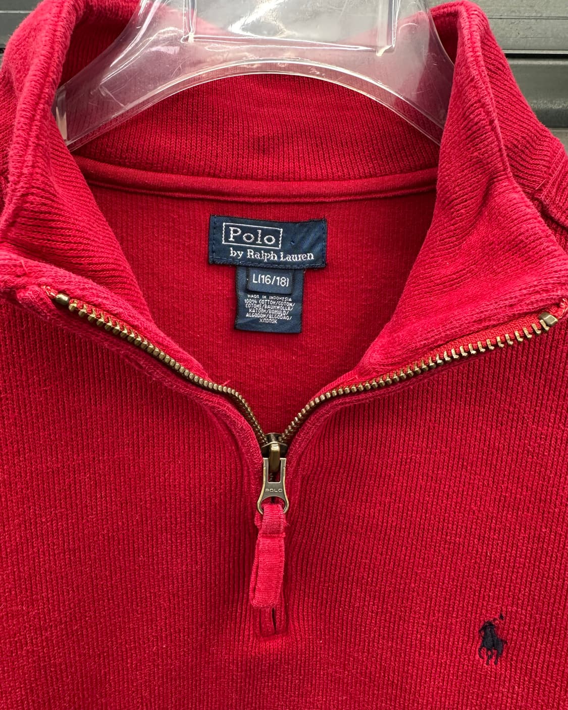 (WOMEN)폴로 반집업 스웨터-M1425 상품이미지3