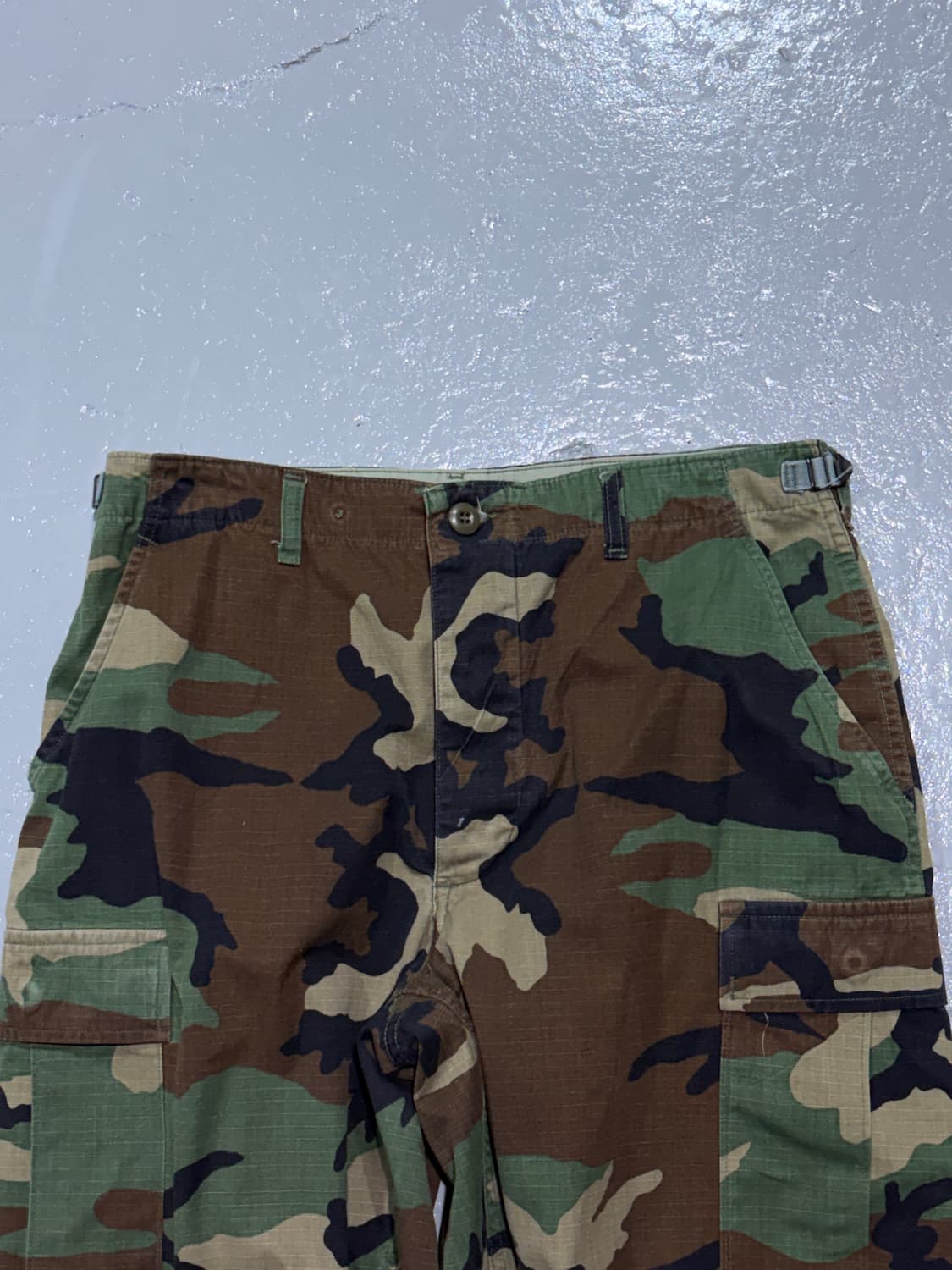 밀리터리 빈티지 우드랜드 카모 BDU 카고 팬츠 상품이미지3