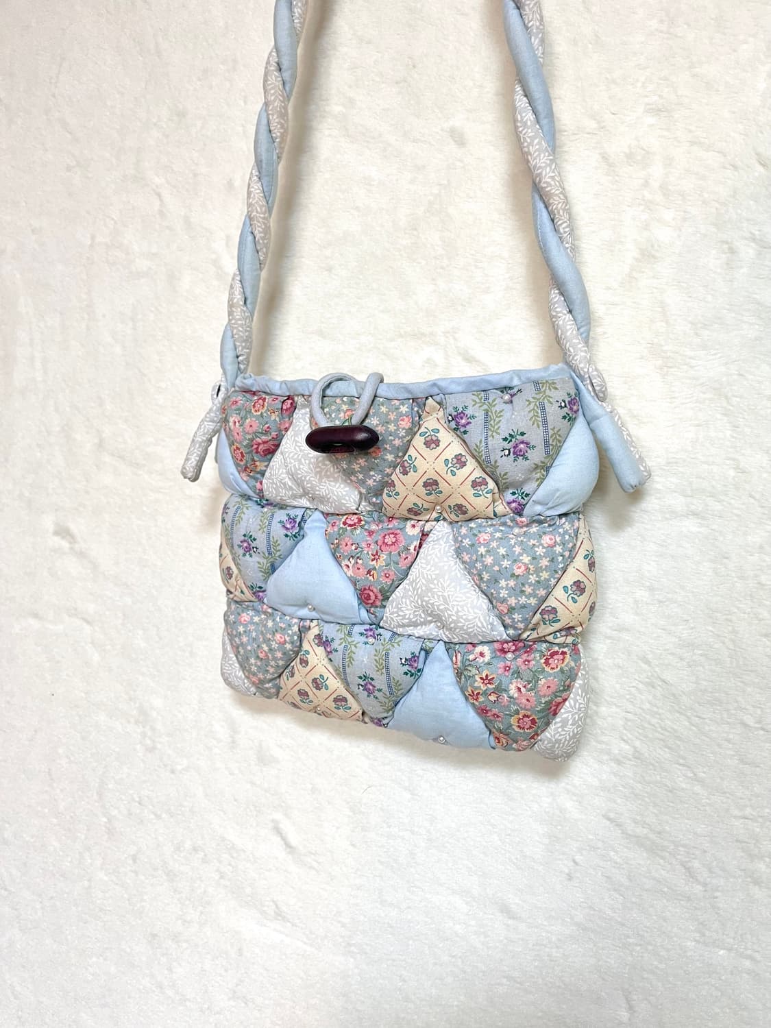 빈티지 모리걸 패치 하늘 크로스백 상품이미지3