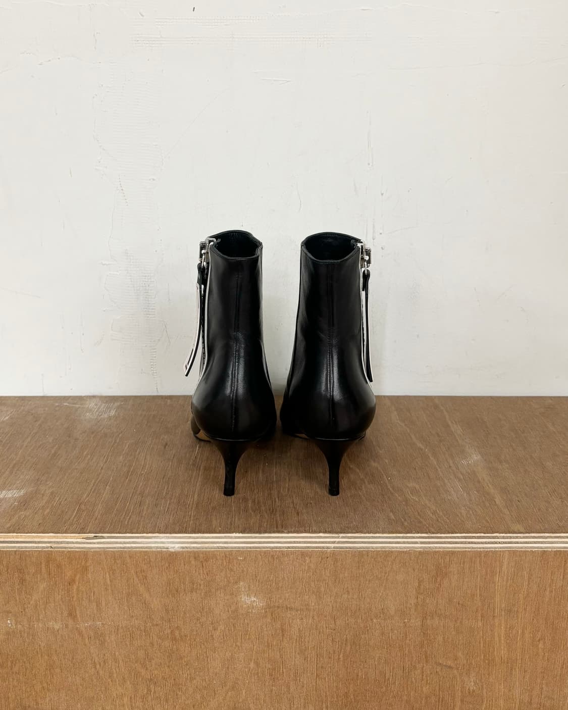 엠포리오 아르마니 블랙 레더 부츠 상품이미지4