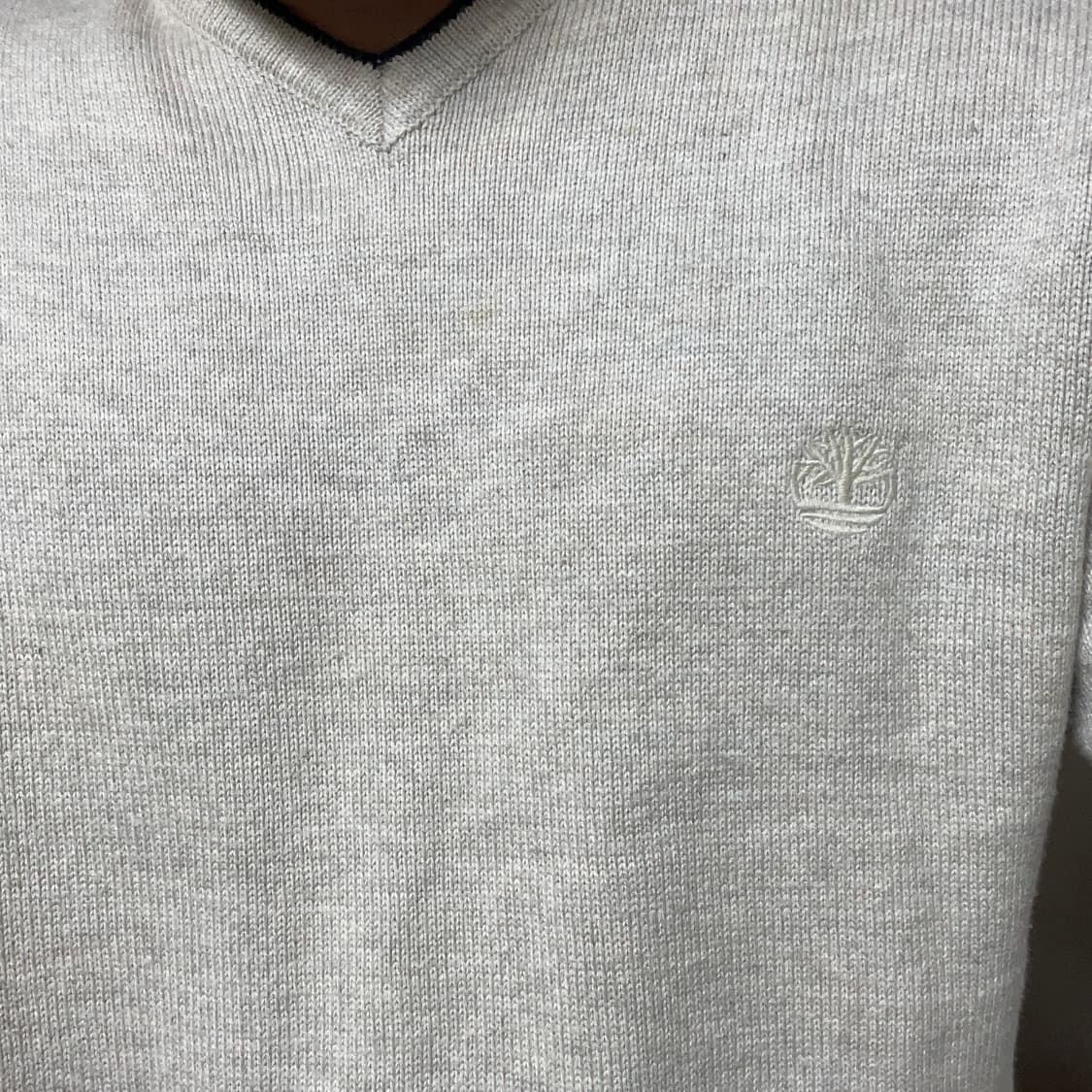TIMBERLAND IVORY V NECK KNIT 상품이미지3