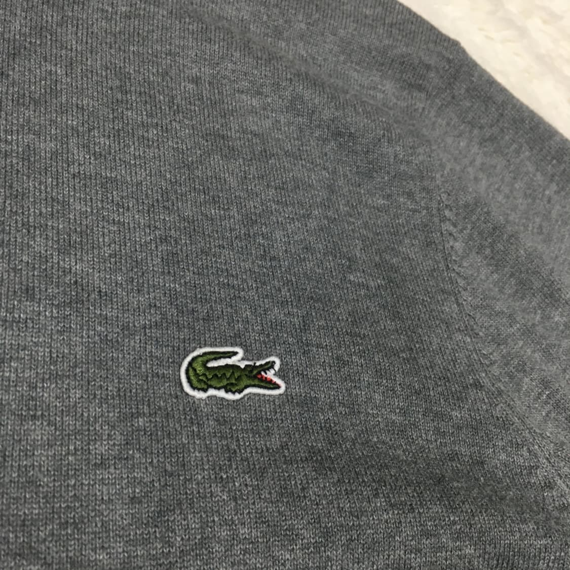 라코스테 스몰로고 니트집업 DD15 상품이미지2