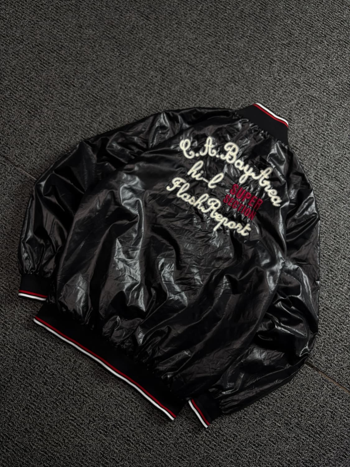 FRANKLYN 빅로고 글로시 바시티 바람막이 자켓 1702 상품이미지1