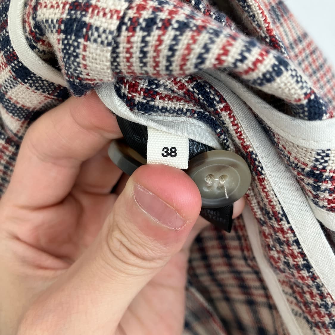 이자벨마랑 에뚜왈 체크 린넨 블레이저 자켓 상품이미지4