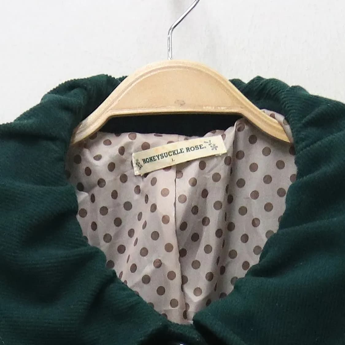 HONEYSUCKLE ROSE 그린 프릴 코트 60321 상품이미지3