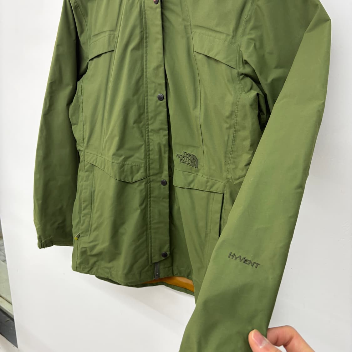 노스페이스 하이벤트 바람막이 올리브 남m 상품이미지3