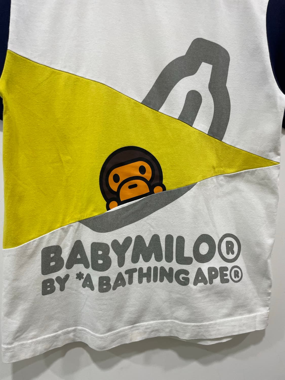 Bape kids 베이프 베이비 마일로 컬러블록 반팔티셔츠 상품이미지6