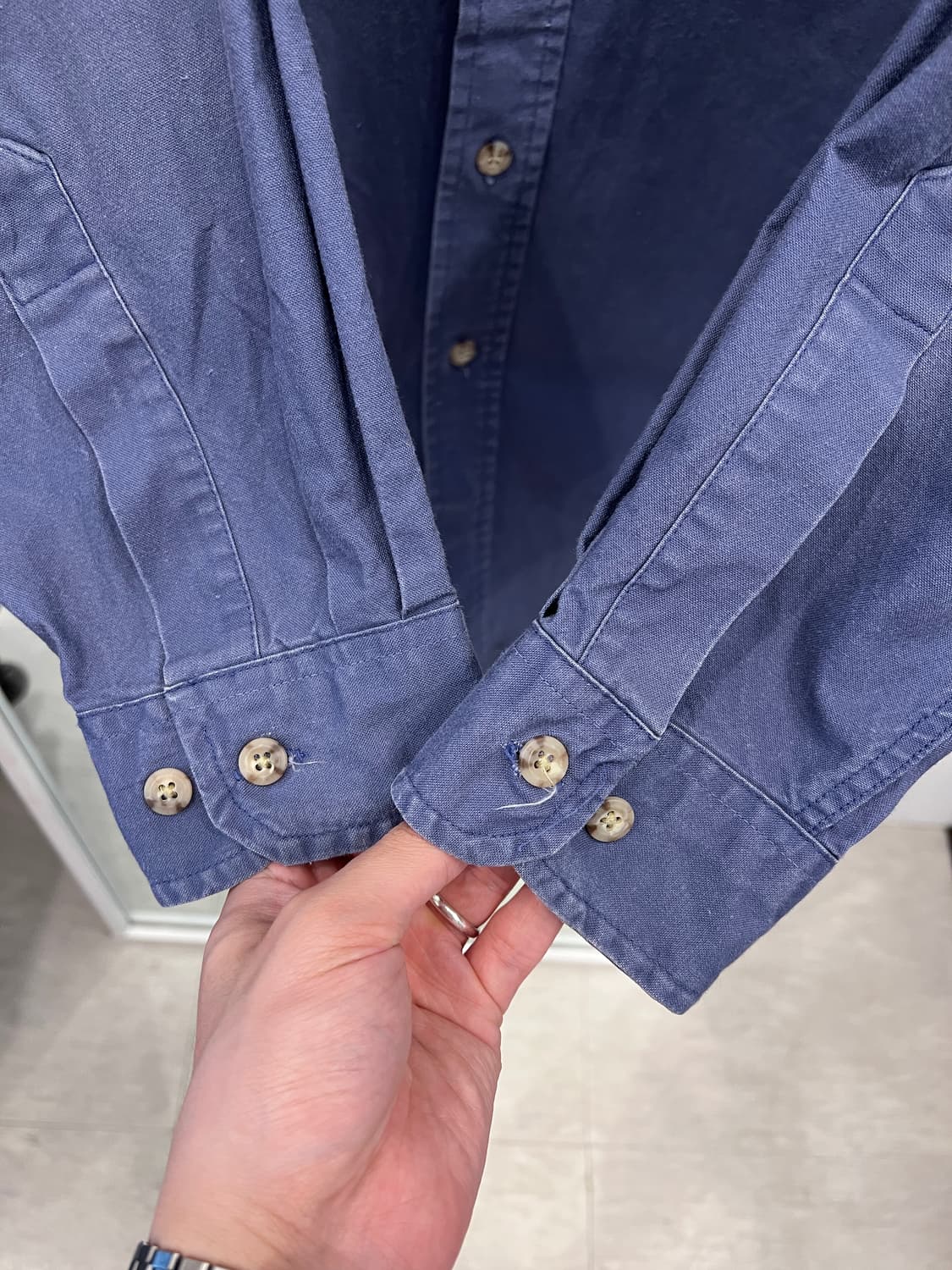 90s Carhartt 칼하트 투포켓 워크 셔츠 (made in USA) 상품이미지3