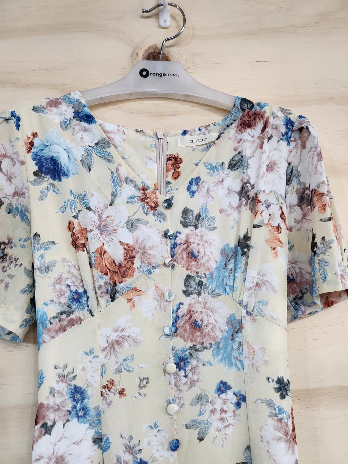 466) 시크라인 플라워 롱 쉬폰 원피스 상품이미지5