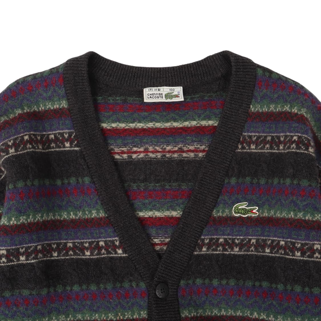 라코스테 페어아일 울 가디건 상품이미지2