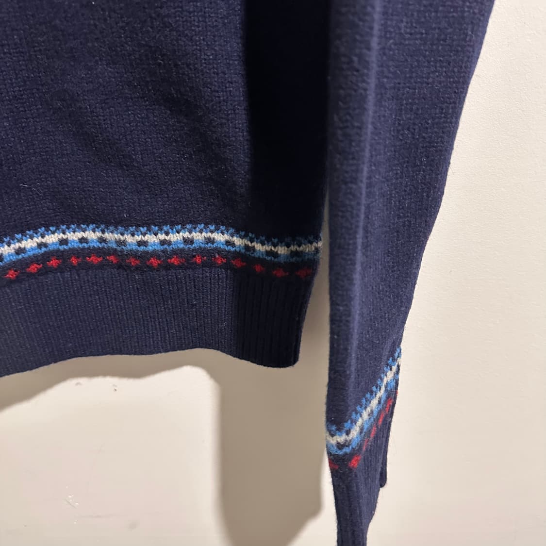 타미힐피거 네이비 패턴 니트 상품이미지4