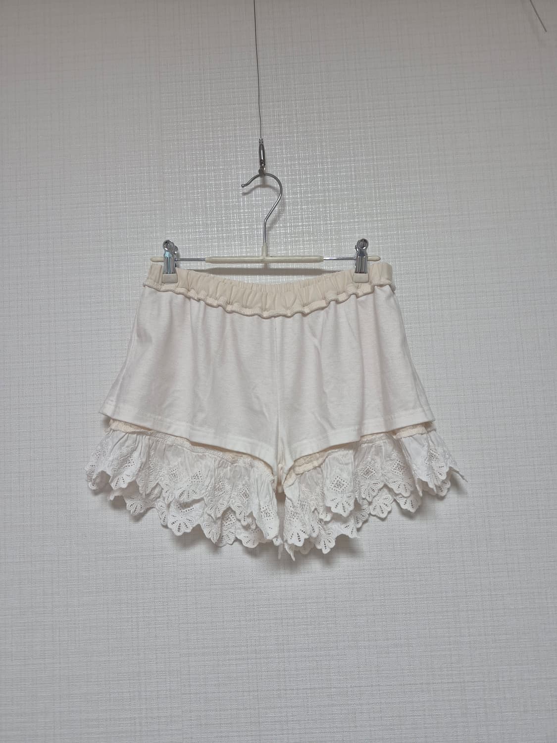 Language 히메갸루 면레이스 스카팡 아이보리 상품이미지4