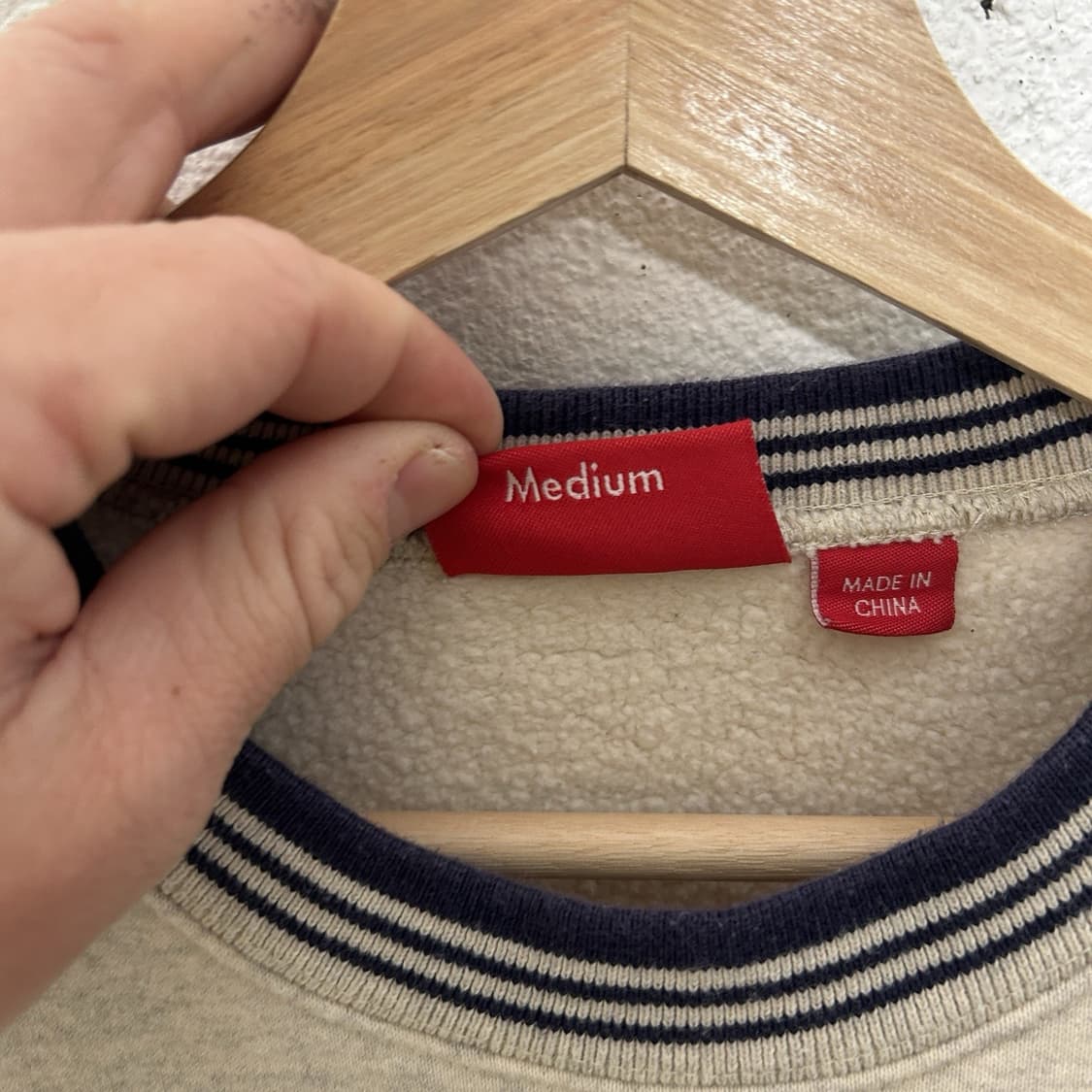 22SS 슈프림 더블 S 맨투맨 헤더 오트밀 상품이미지4