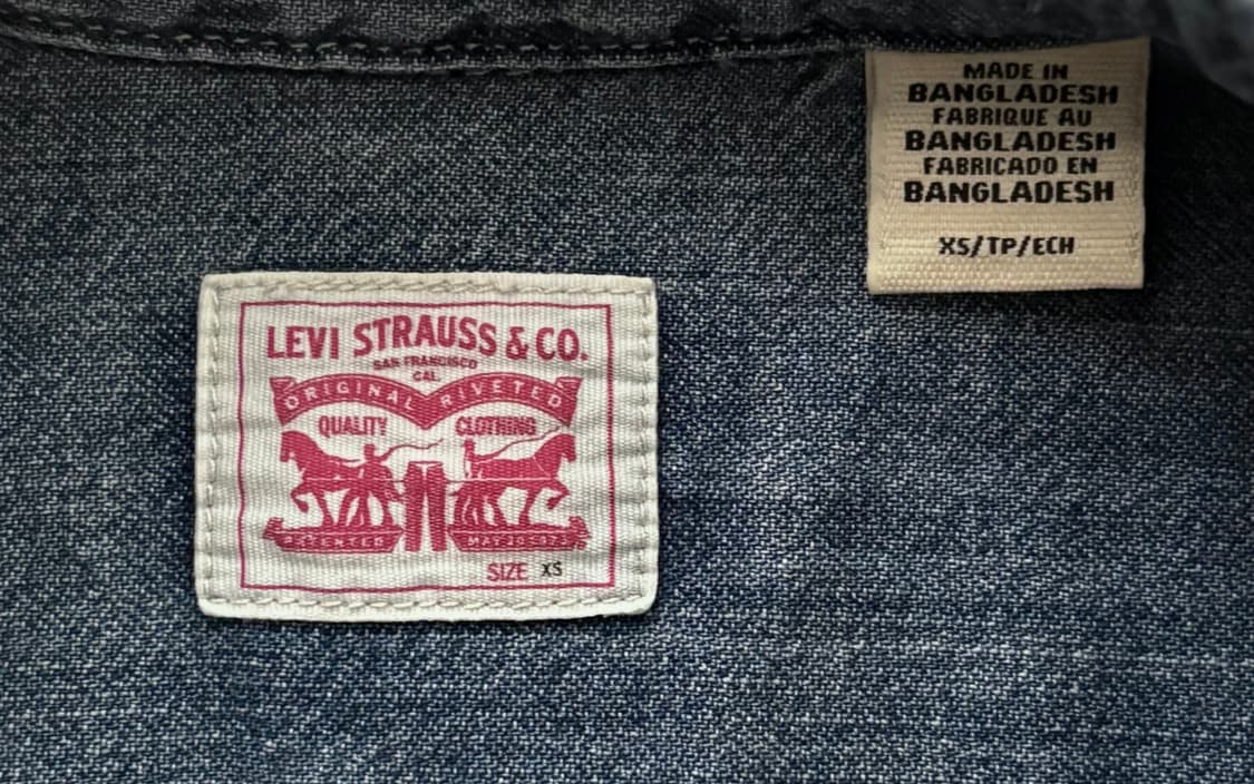 Levi's 리바이스 데님 투톤 웨스턴 셔츠 상품이미지6