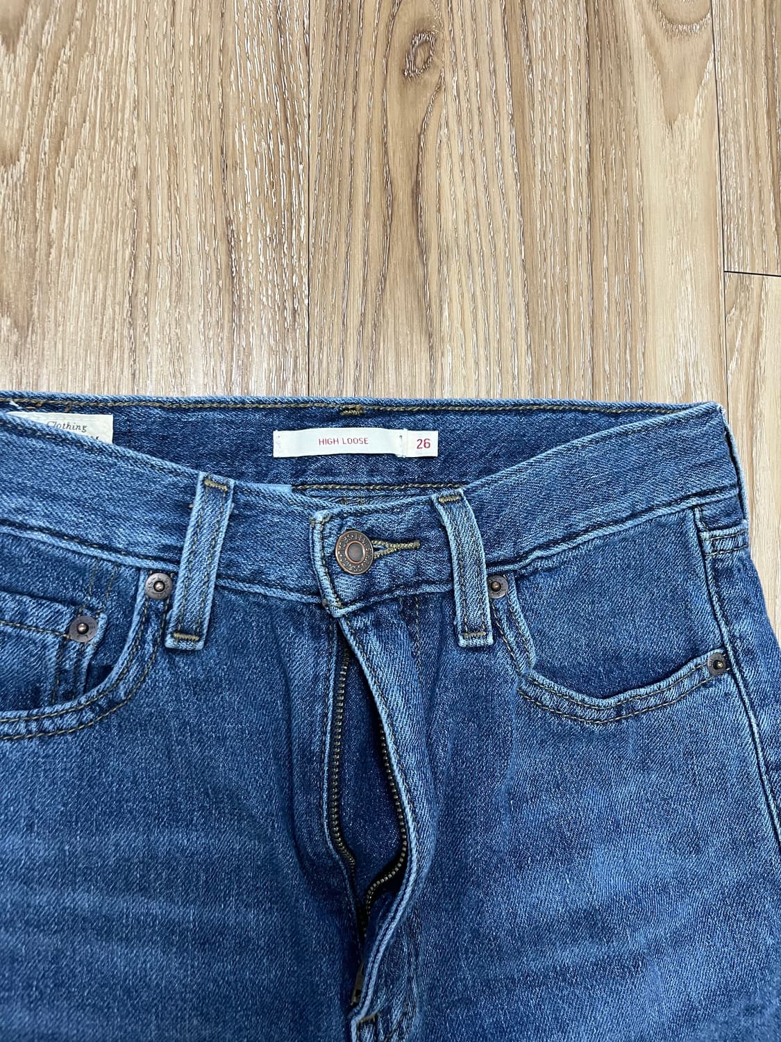 리바이스 하이 루즈 쿨진 청바지 26 상품이미지4