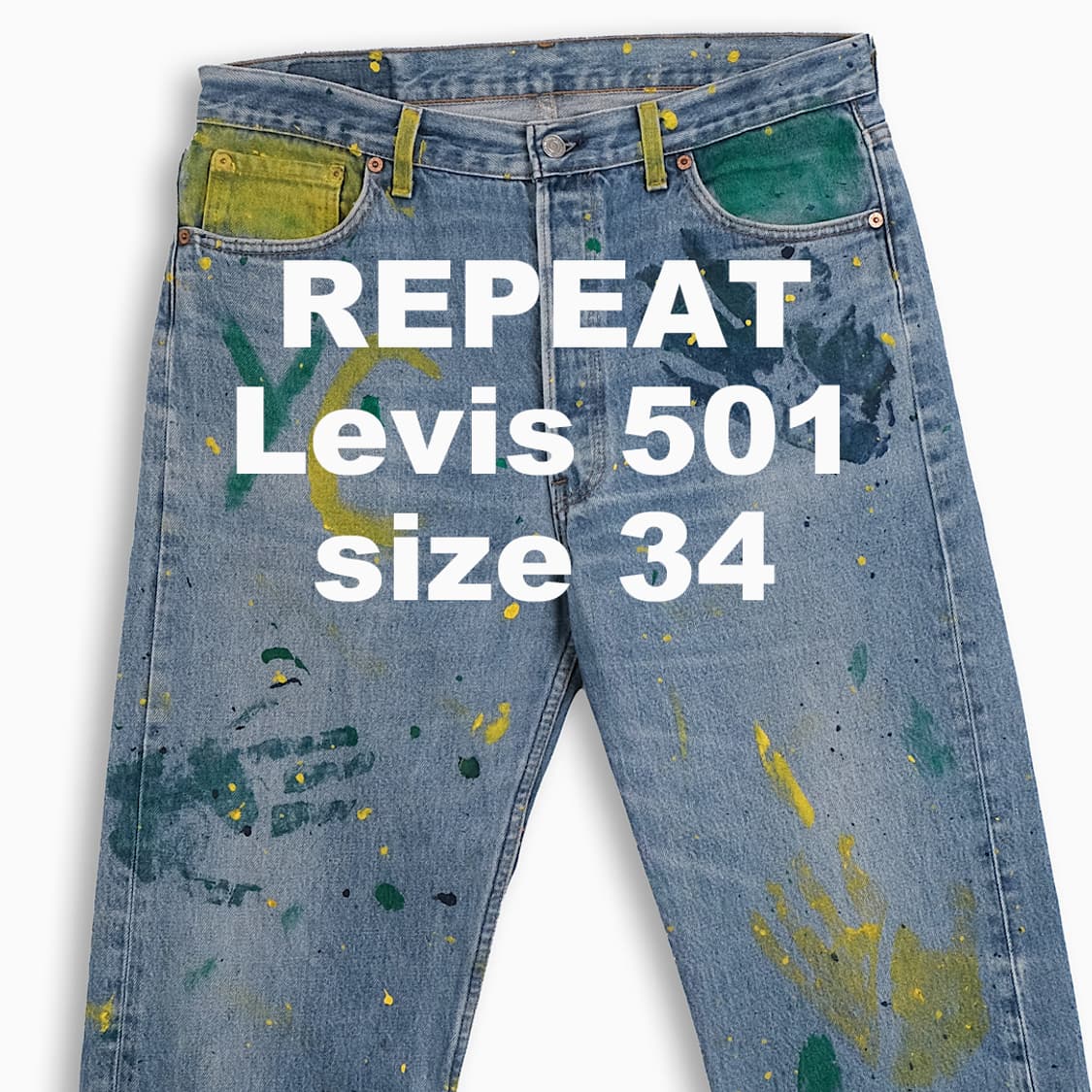 빈티지 리바이스 501 90s USA 핸드페인팅 LV50136508 상품이미지1