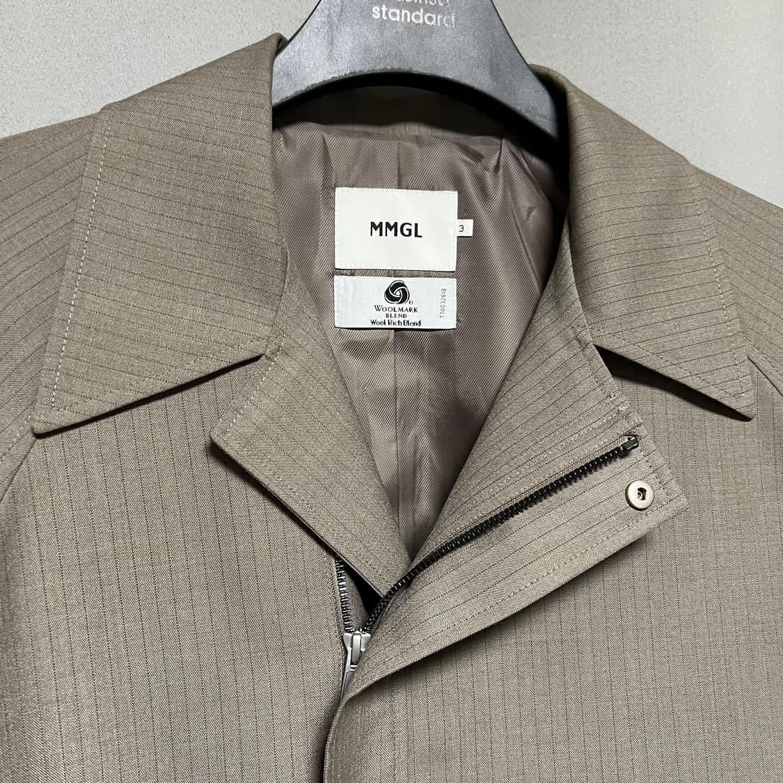 MMGL 스트라이프 울 블루종 자켓 3 상품이미지3