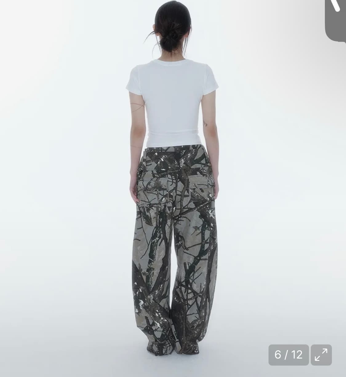 카시코) Belt Rivet Oval Pants Camo M 상품이미지4
