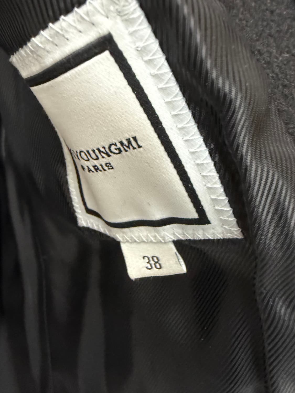 우영미 피크드 라펠 더블 코트 (95) 상품이미지7