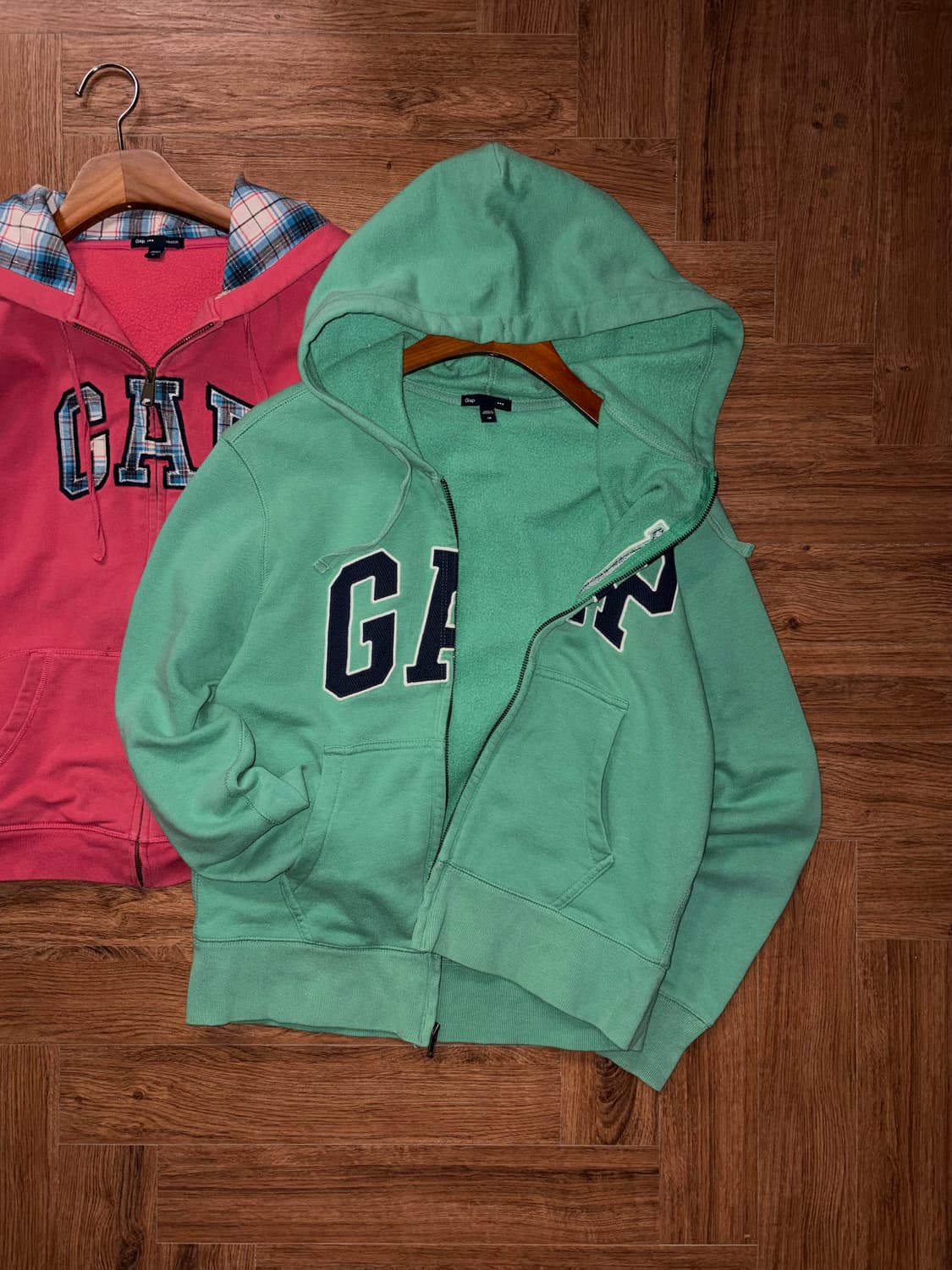 GAP 로고 민트 후드집업 상품이미지4