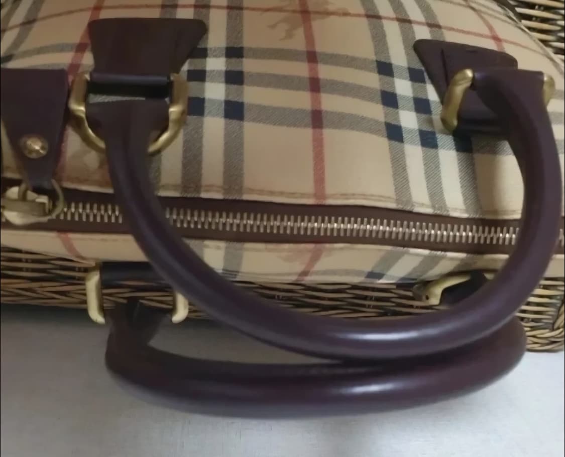 (정품)버버리 런던 체크 토트백 상태 좋아요! 상품이미지7