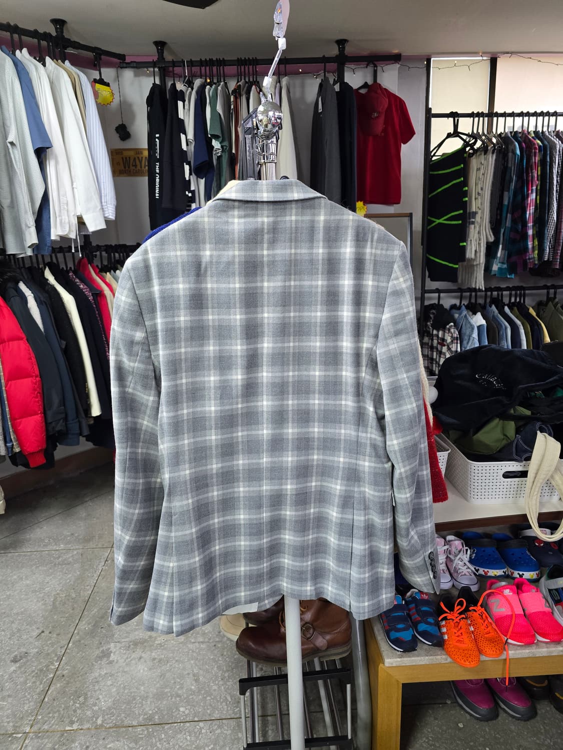 자라 체크 패턴 남성 블레이저 자켓 (1322) 상품이미지2