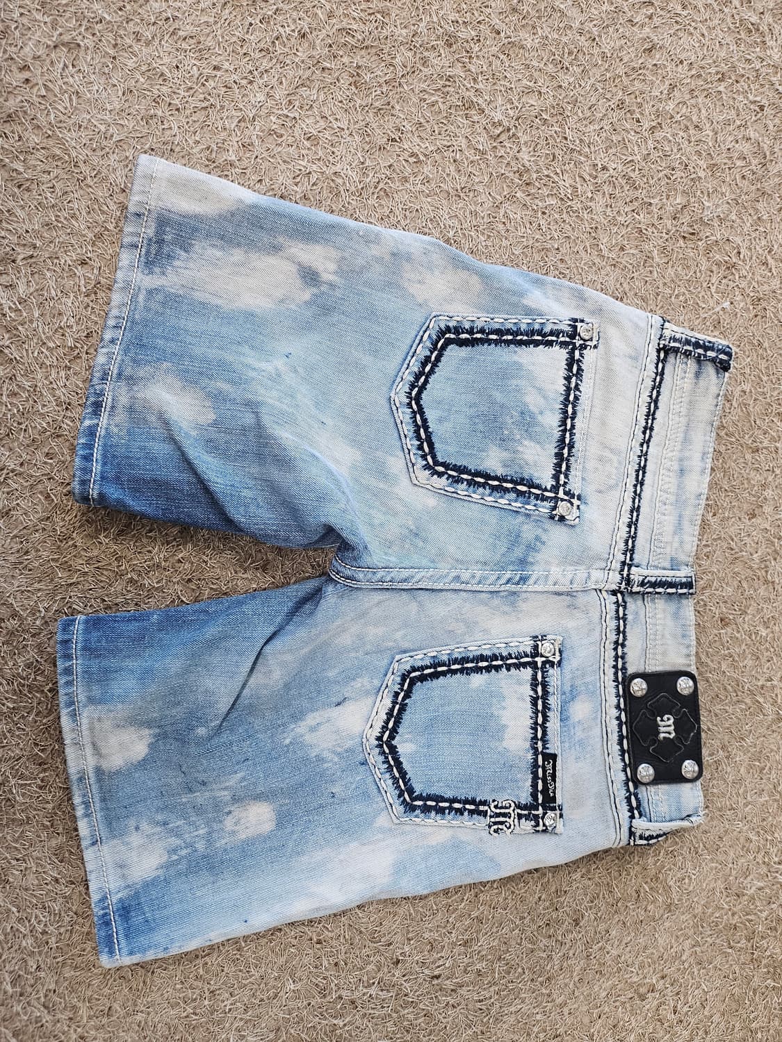 일본(26-27)Miss Me 여성 블리치 애시드 워시 데님 반바지 상품이미지1