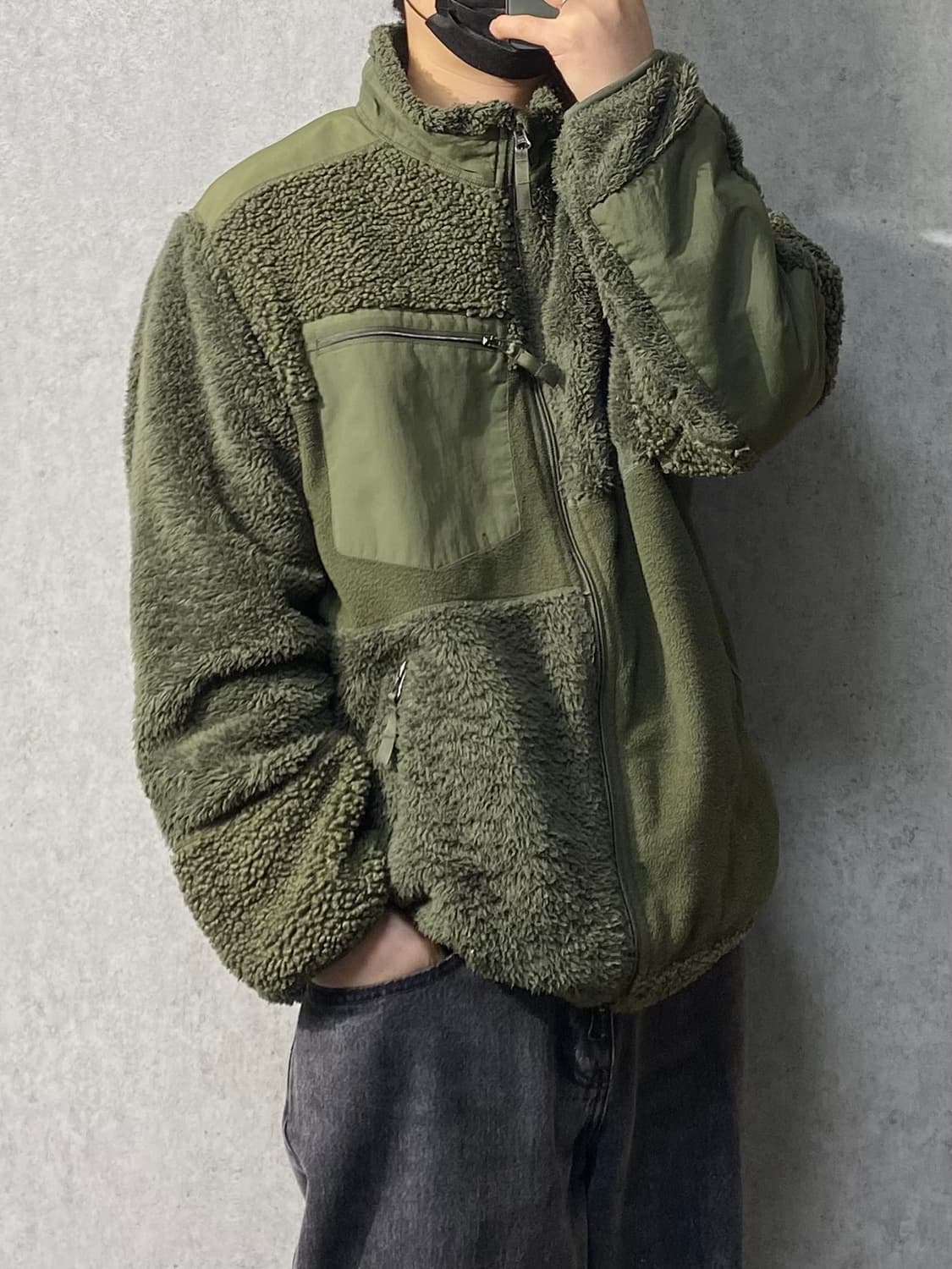 [XL] 유니클로 x 엔지니어드가먼츠 카키 플리스 자켓 상품이미지9