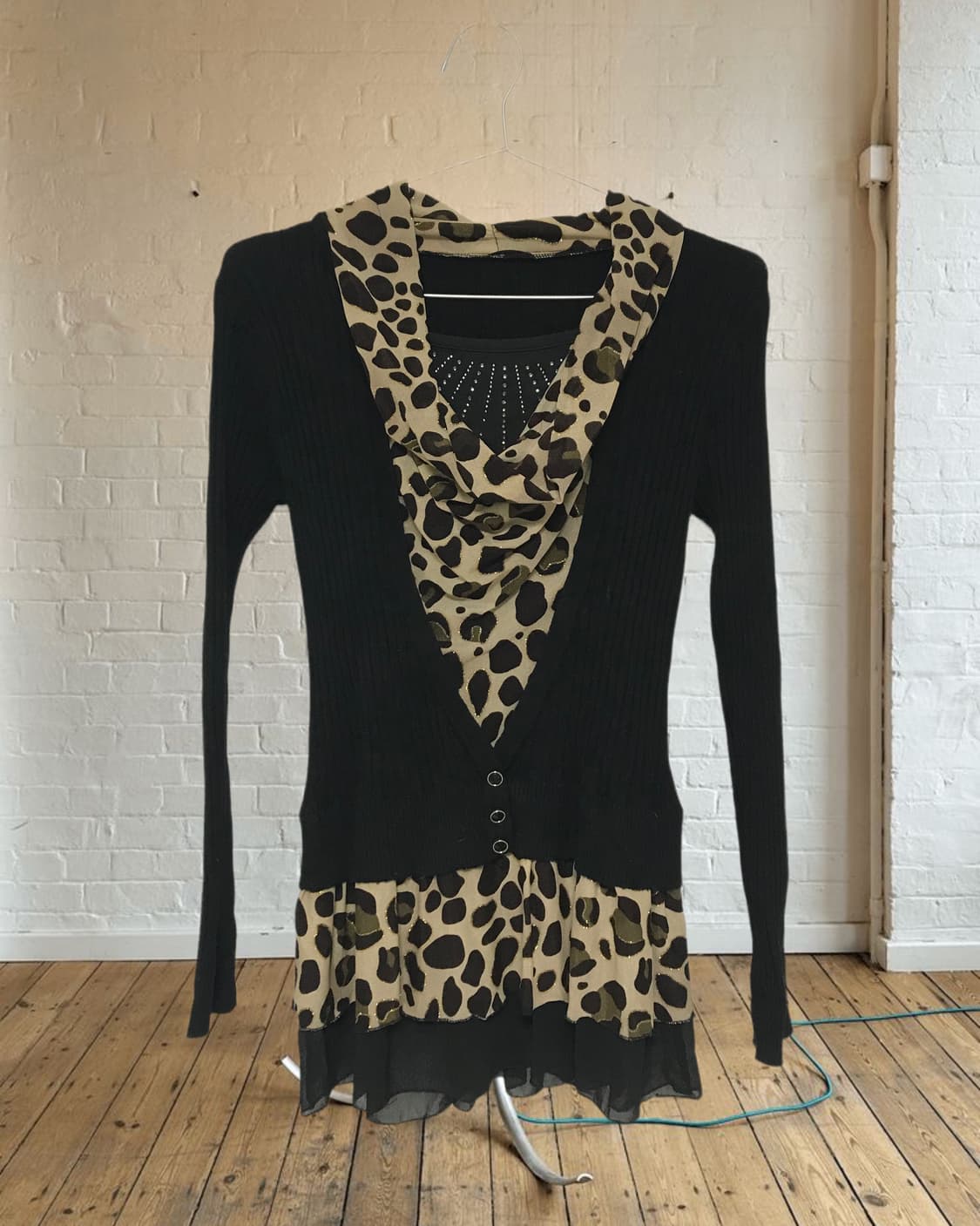 vintage leopard pattern knit 상품이미지8