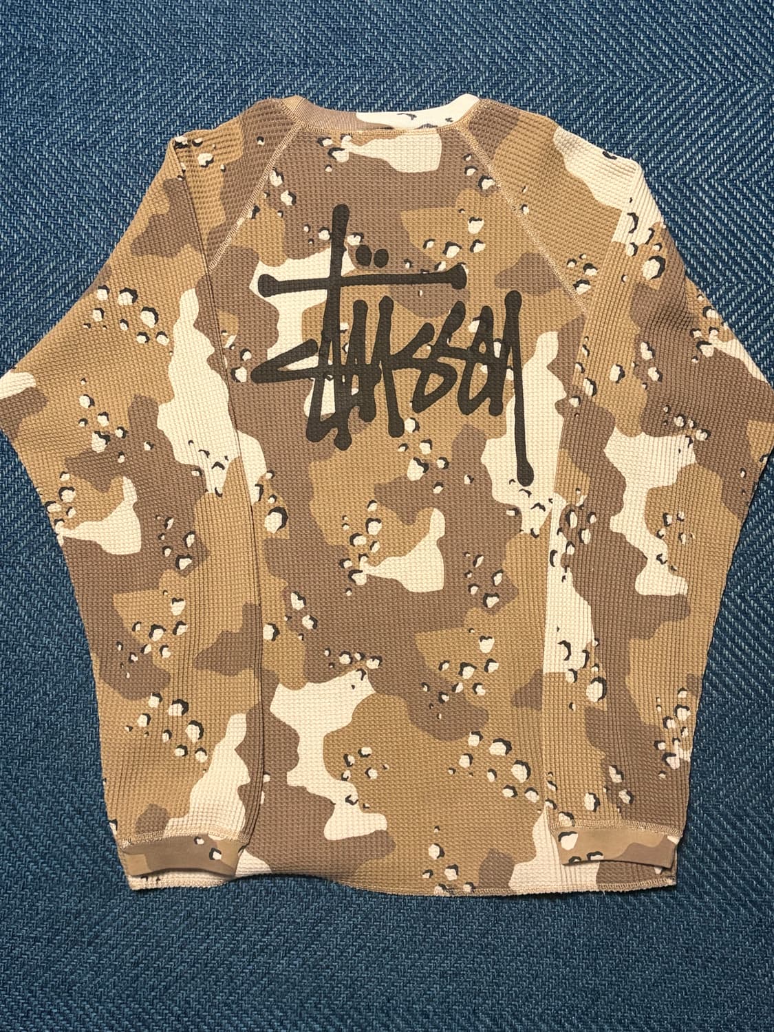 스투시 래글런 써멀 롱슬리브 크루 데저트 카모 상품이미지2