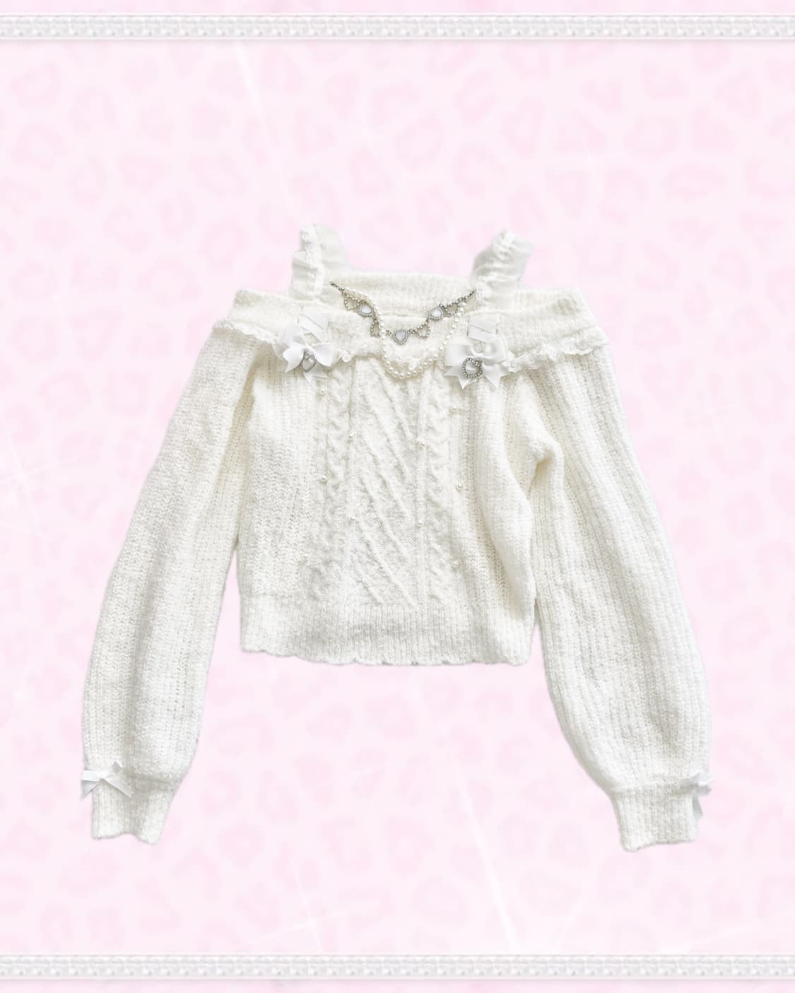 리즈리사 오프숄더 니트 달천깔 히메갸루 상품이미지1