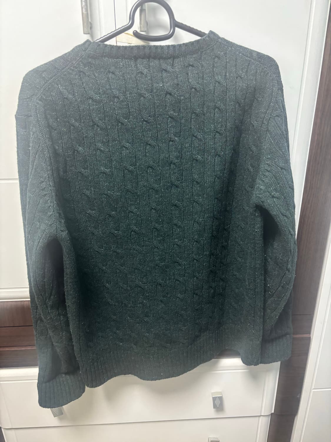 폴로 랄프로렌 케이블 니트 다크 그린 S 상품이미지4