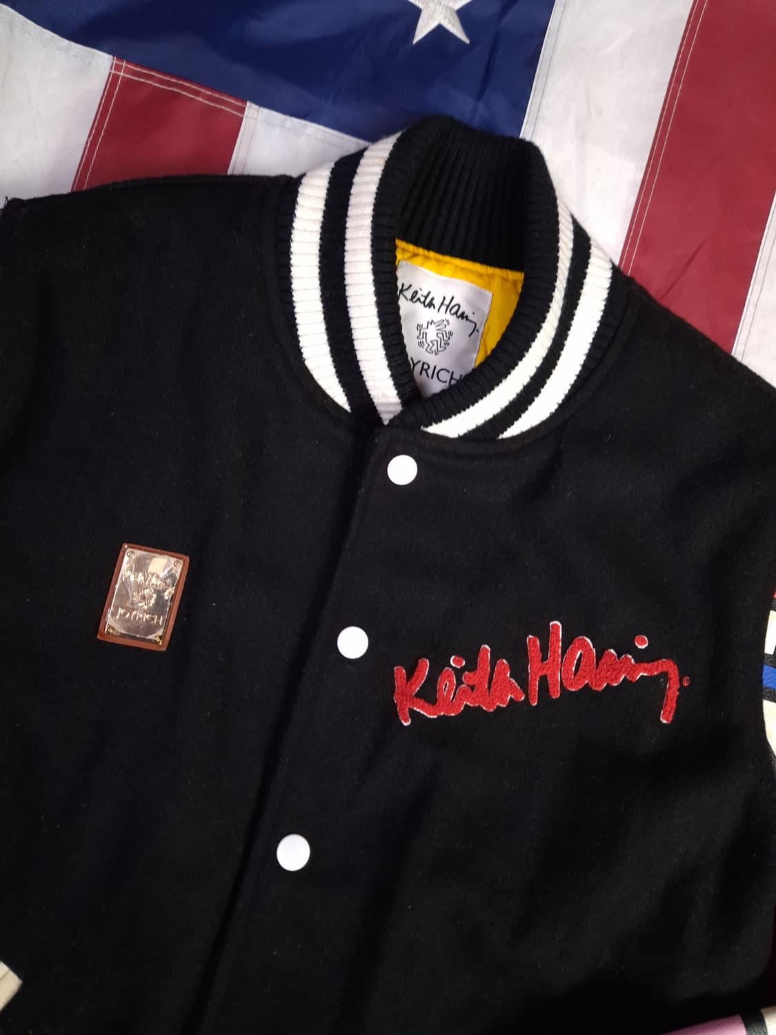 오리지날 조이리치 x 키스해링 바시티 자켓 상품이미지5