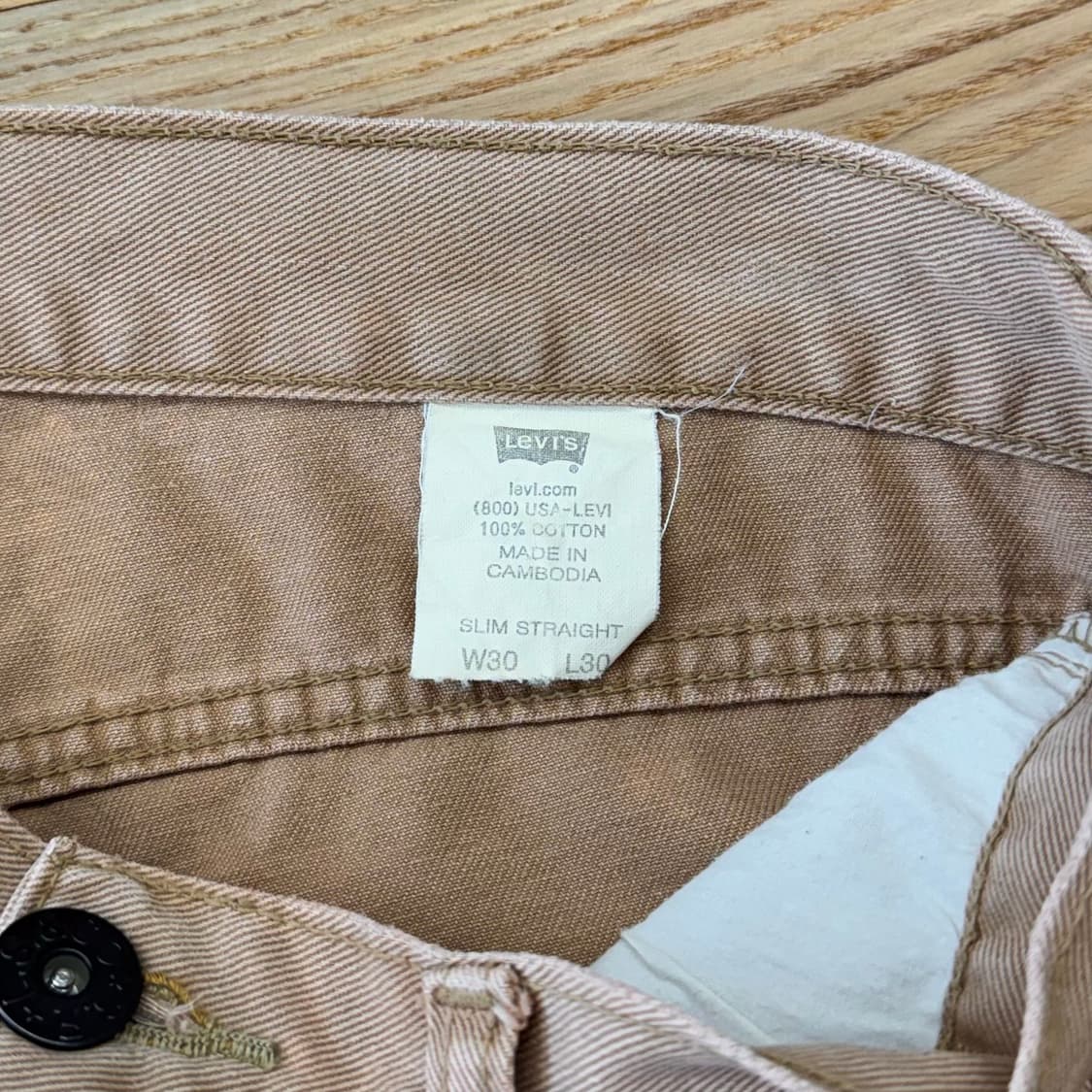 리바이스 브라운 슬림 스트레이트 진 (32)   상품이미지7