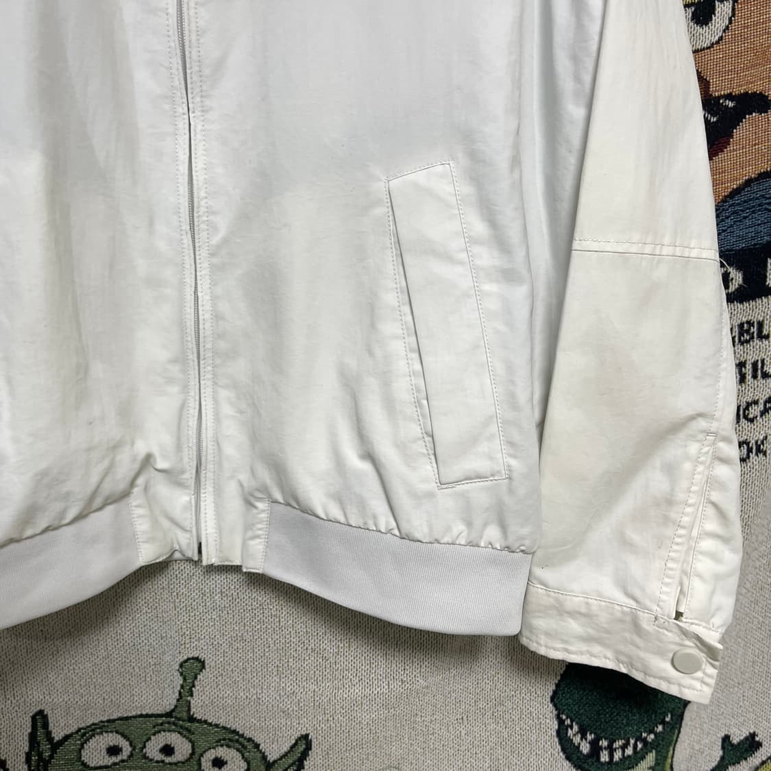 타미힐피거 화이트 블루종 바람막이 상품이미지5