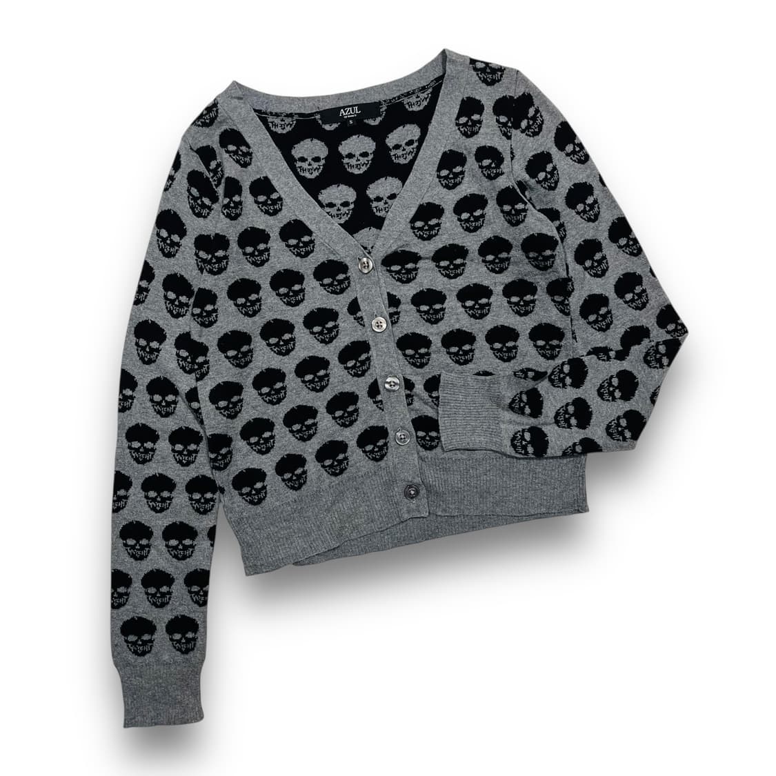 AZUL Skull pattern cardigan 상품이미지2