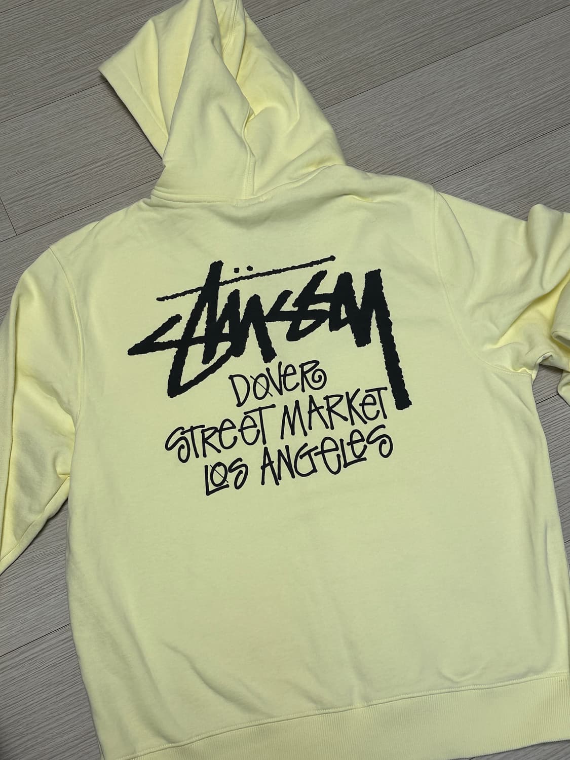 스투시 도버 스트릿 LA 후드집업 페일 옐로우 상품이미지1