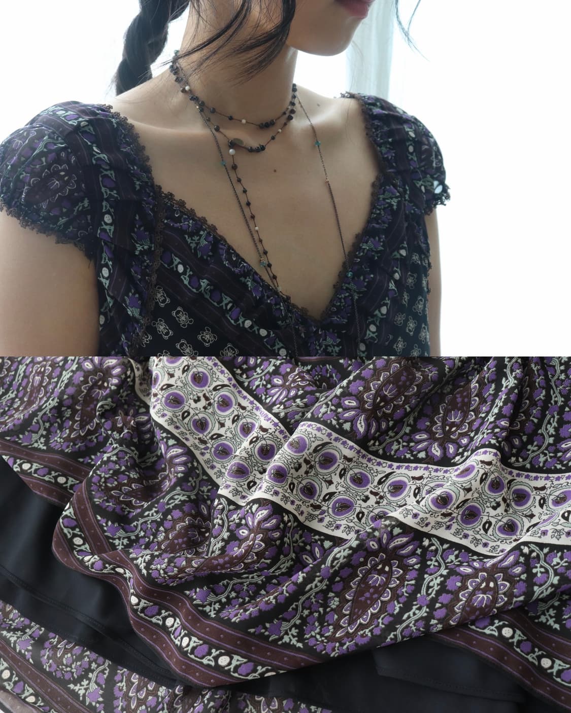 [Hysteric Glamour]Fuckbear Paisely Dress 상품이미지7