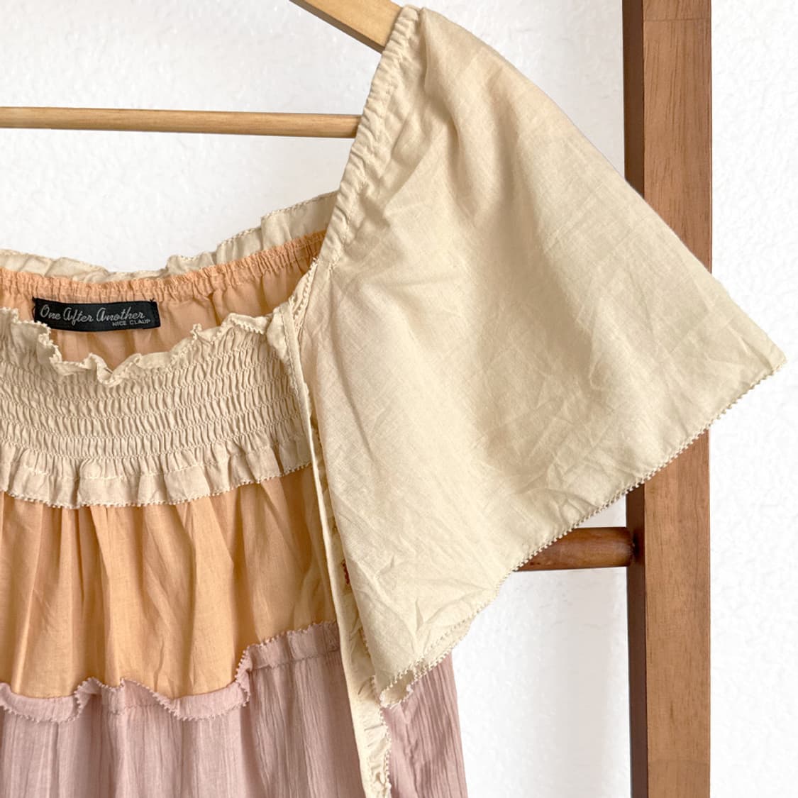 살구숲 티어드 소녀 블라우스 상품이미지2