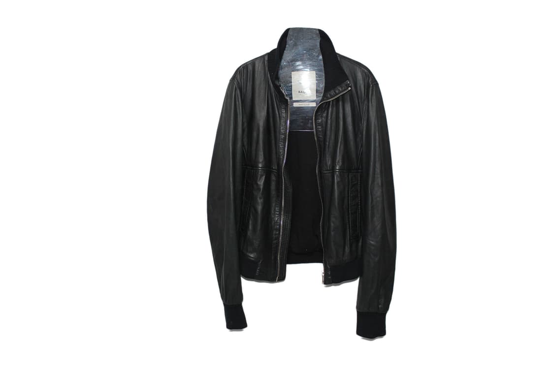 Bally 발리 베라펠레 레더 크롭 블루종 상품이미지1