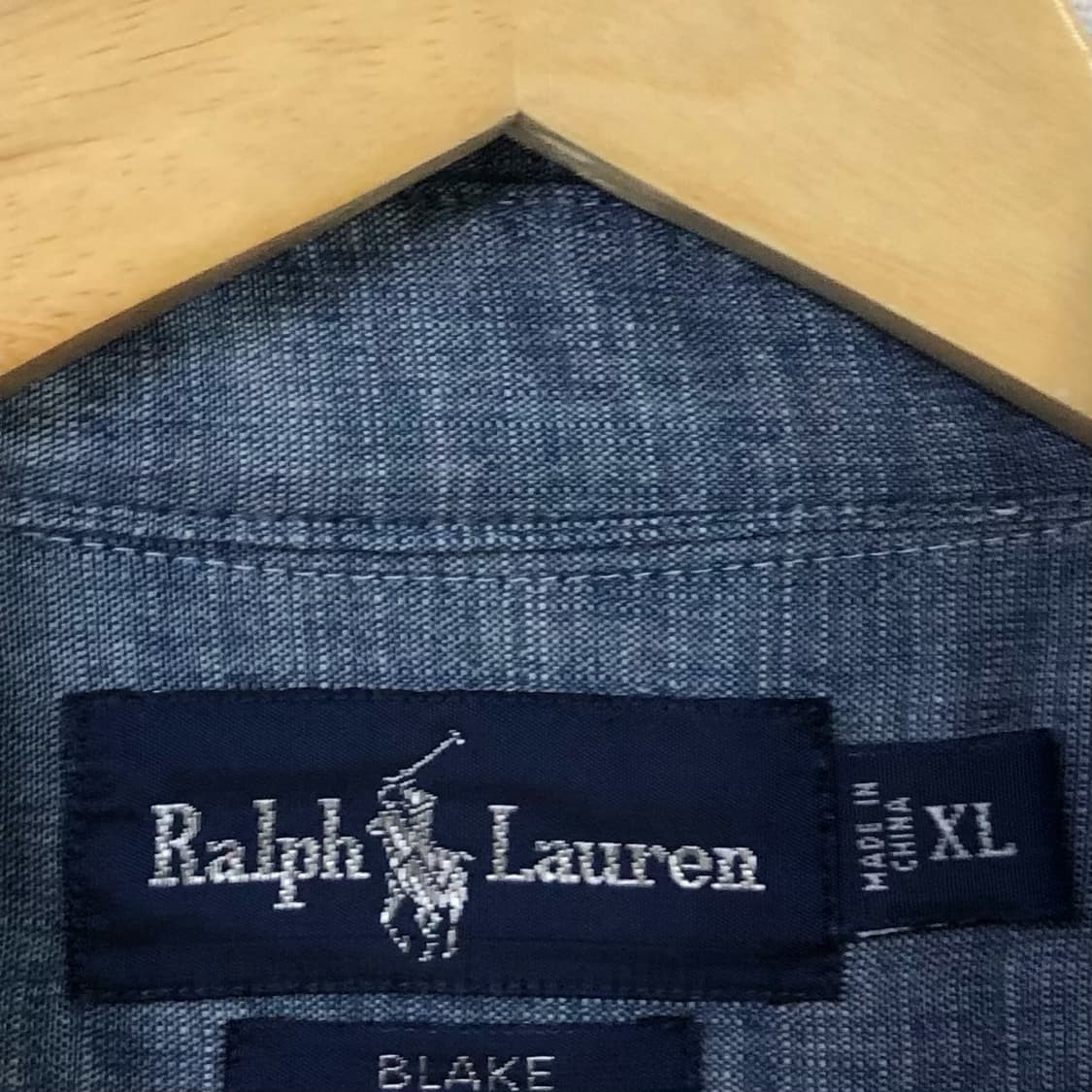 Xxl 폴로 샴브레이 데님 셔츠 상품이미지3
