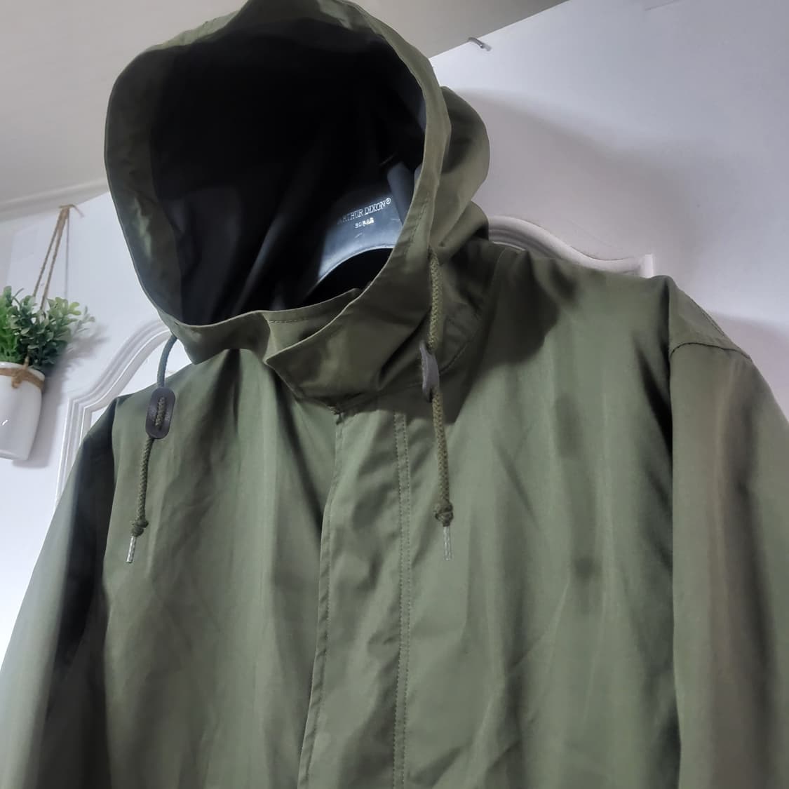 새상품 유니클로 블럭테크 야상  레인코트 m카키 무배 상품이미지2