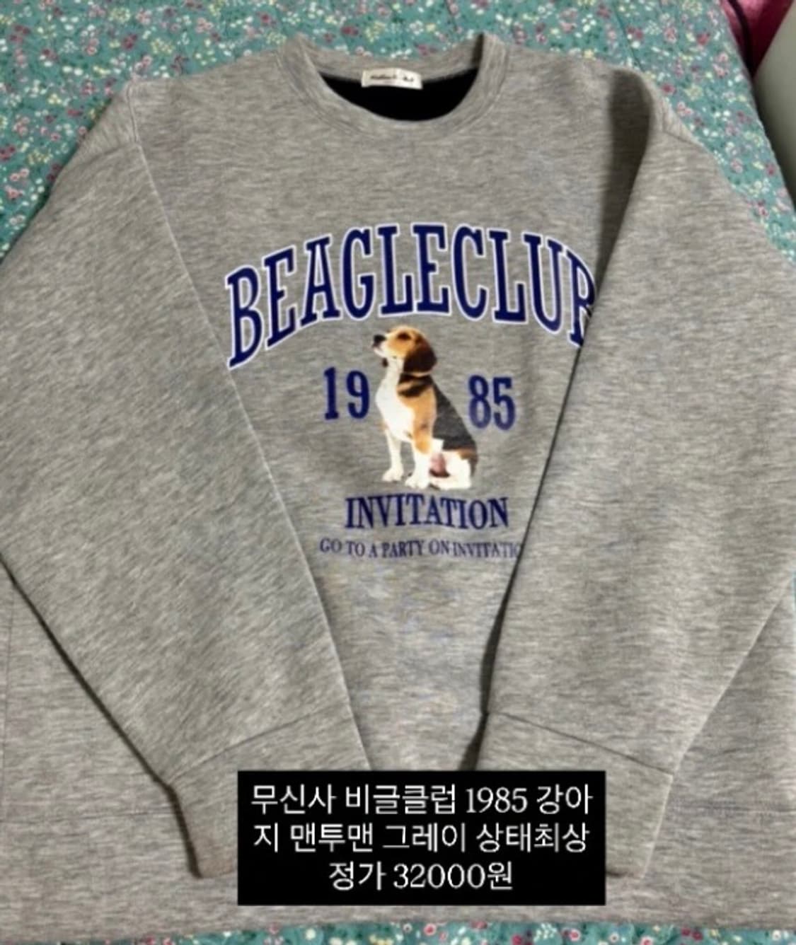 무신사 강아지 맨투맨 상품이미지1