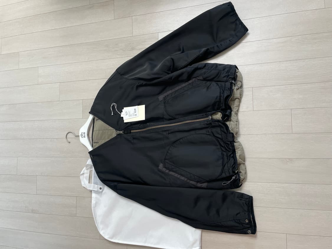 폴리테루 라이너 자켓 [4] 블랙/베이지 상품이미지1