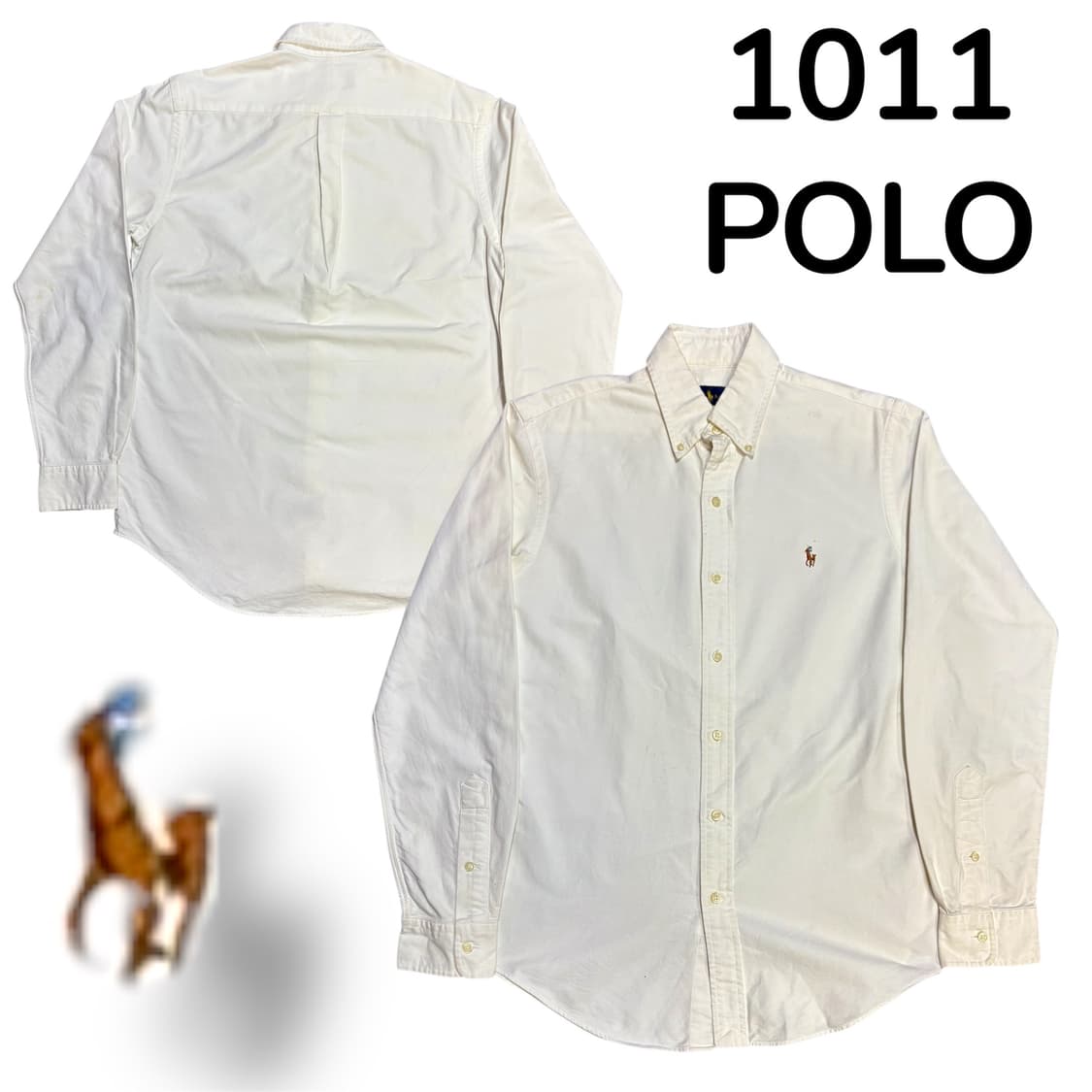 폴로 솔리드 셔츠 신형 화이트 S 상품이미지1