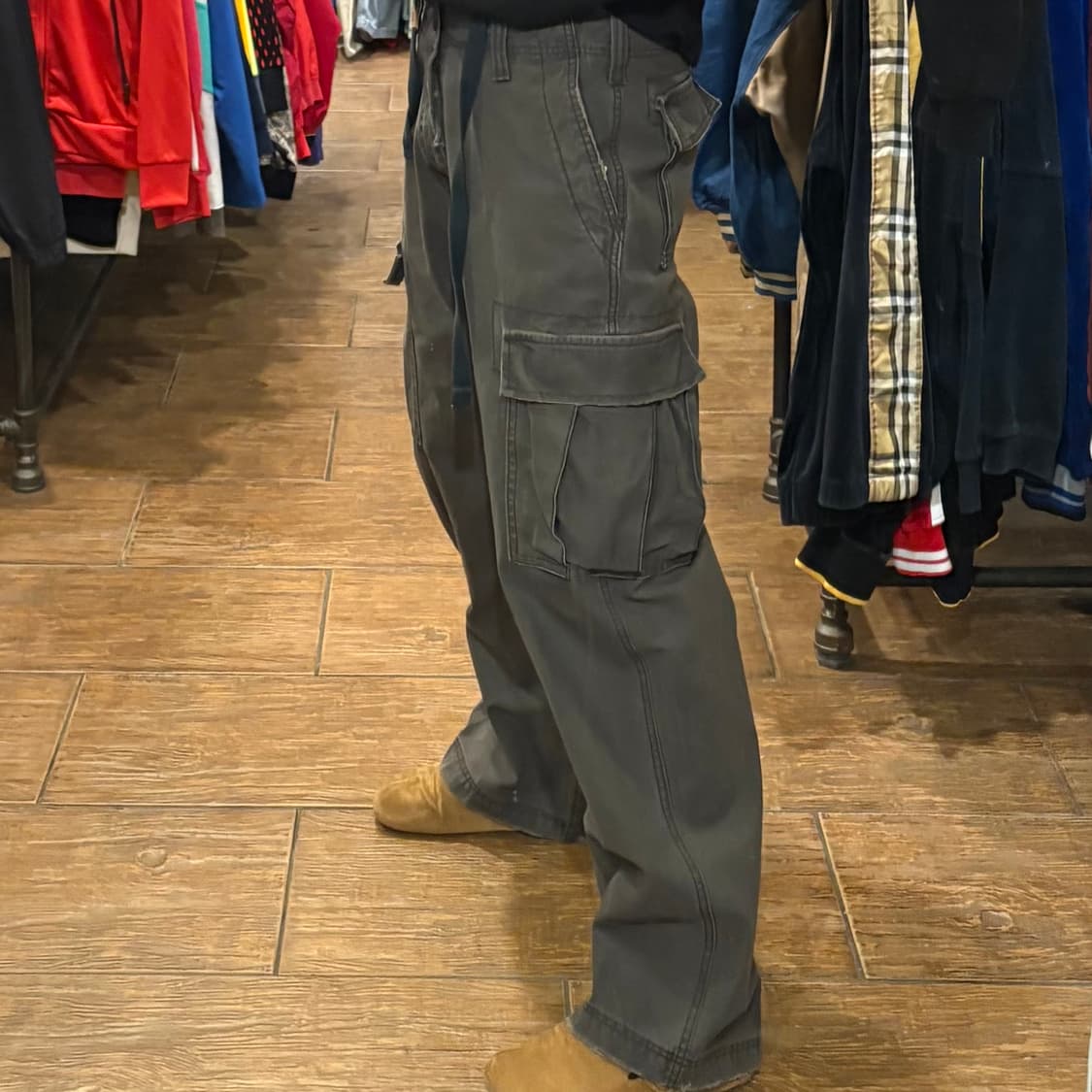 [HI] VTG 빈티지 데님 카고팬츠 진그레이 상품이미지4