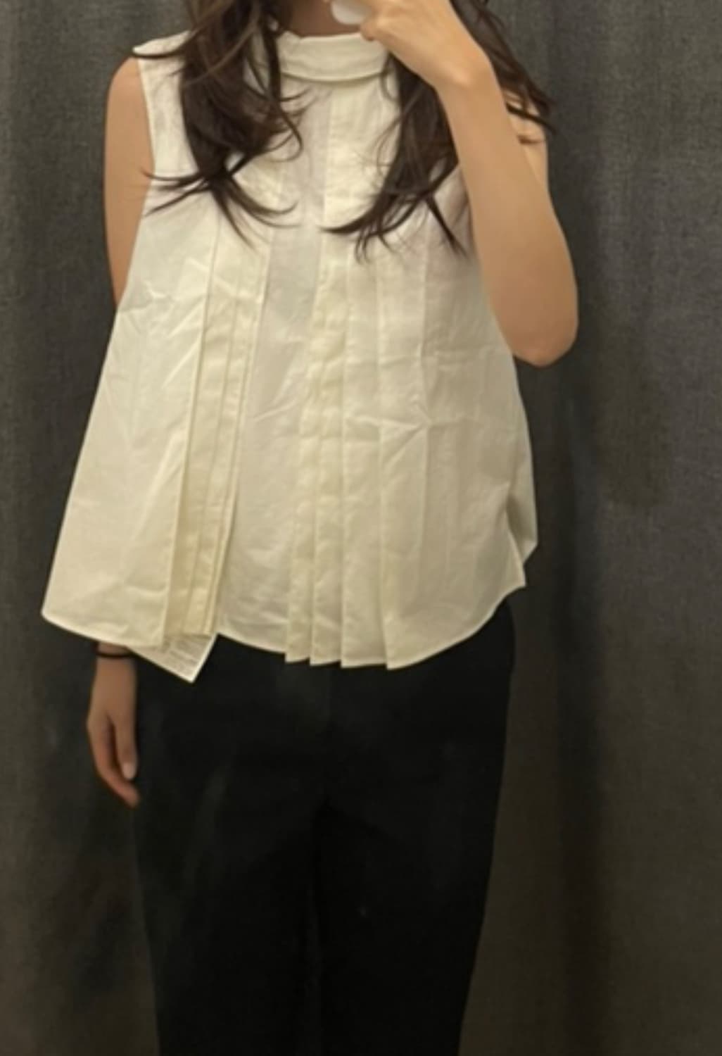 유니클로 x 마르니 플리츠 블라우스 상품이미지1