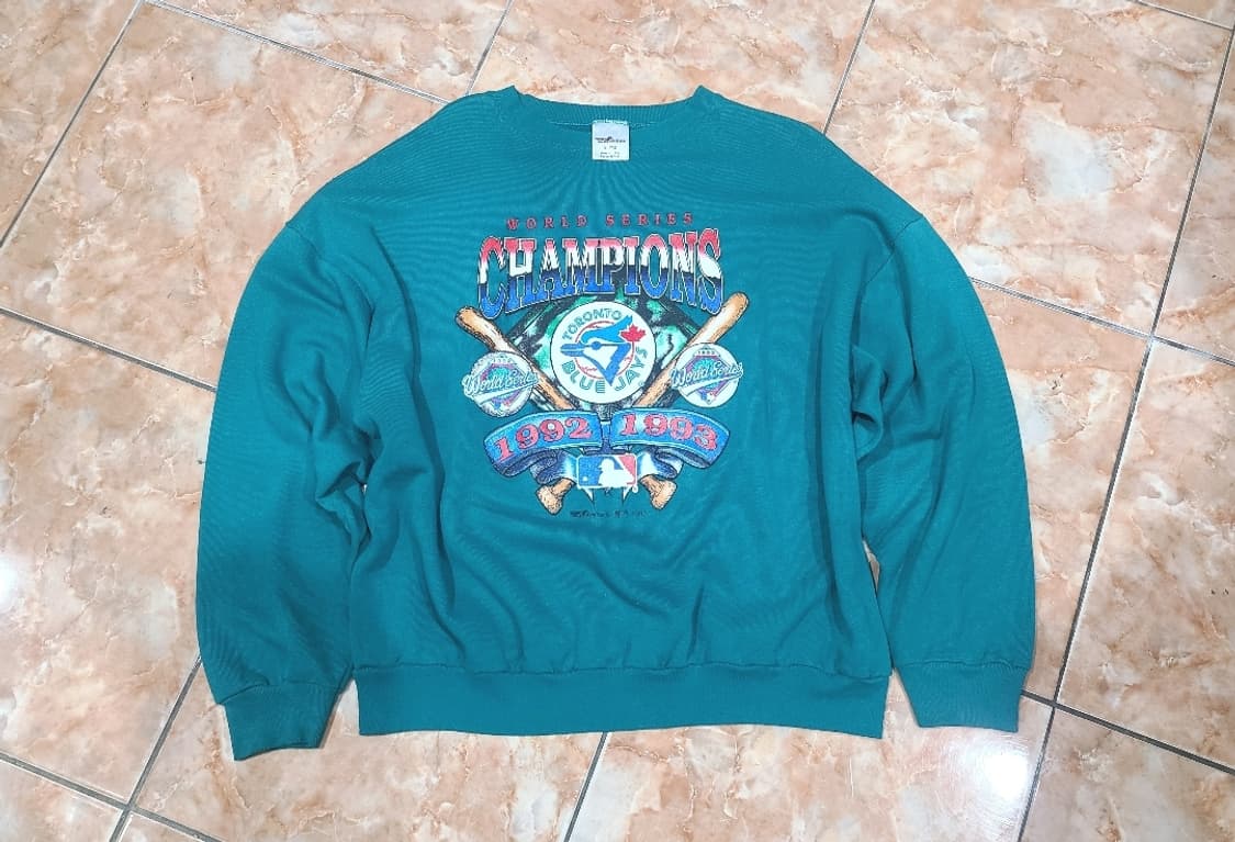 1993 토론토 블루제이스 월드시리즈 챔피언 빈티지스웻셔츠 상품이미지1