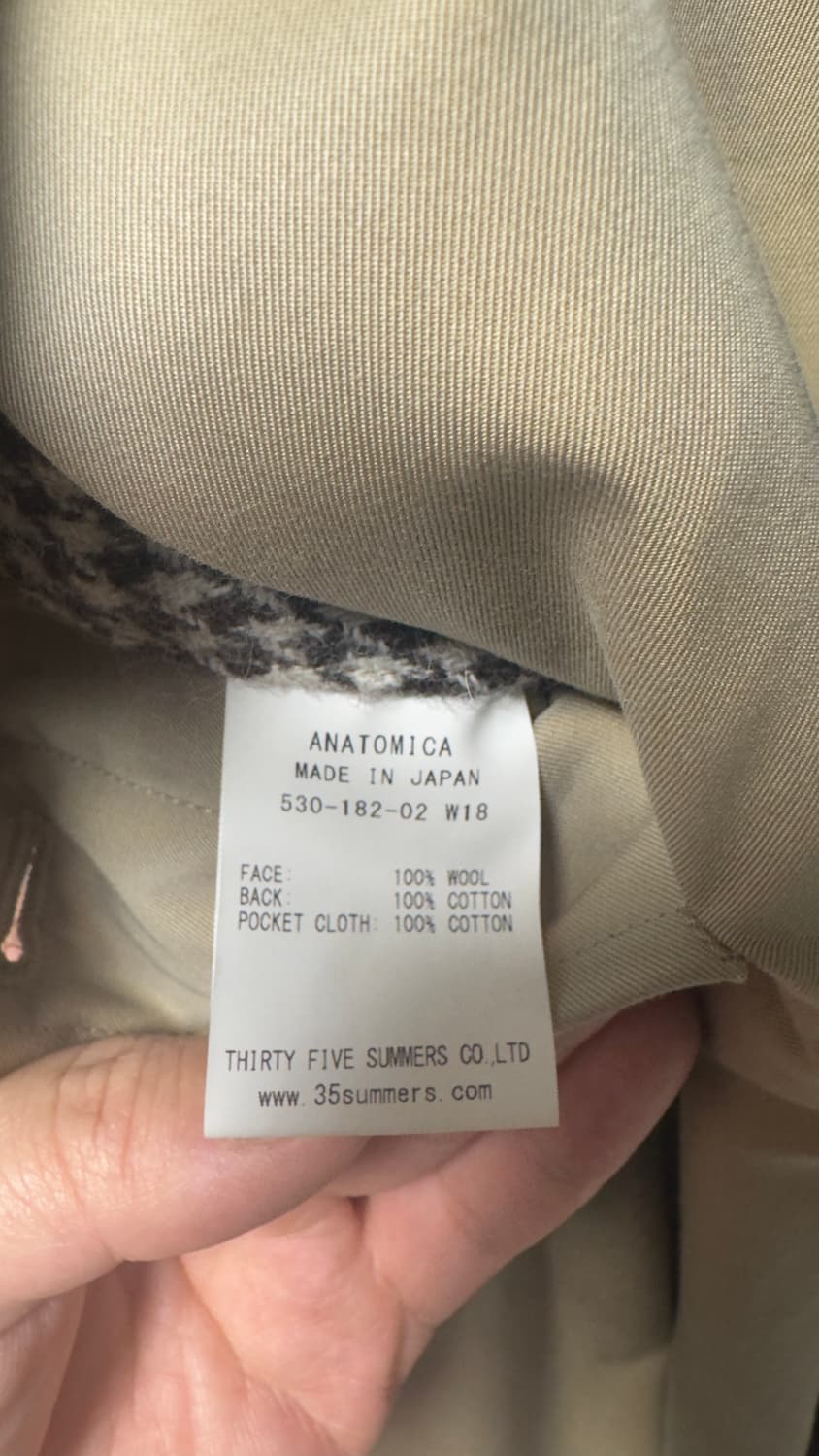 ANATOMICA 아나토미카 싱글 래글런2 리버시블 코트 48사이즈 상품이미지6